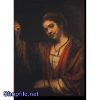 Tranh sơn dầu cô gái suy tư